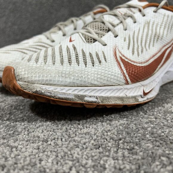 Nike Vapor Edge CV1672-101 Men’s Size 14 White Orange Texas Longhorns Shoes Used main image 9